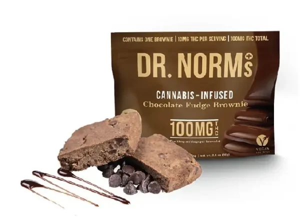 Dr Norms Chocolate Fudge Brownie 100mg