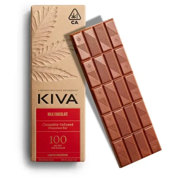 Kiva Milk Chocolate Bar 100mg THC