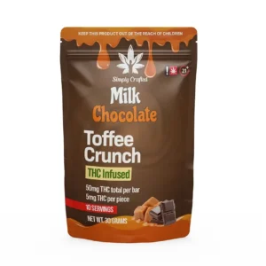 THC Milk Chocolate Toffee Crunch Bar UK